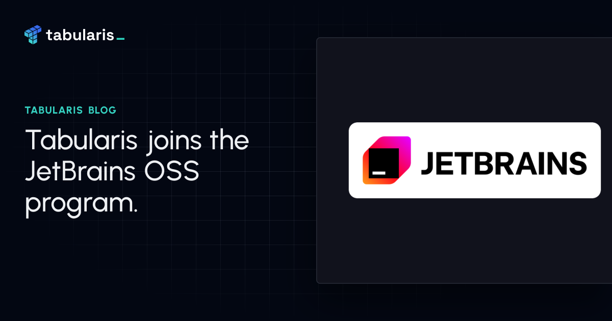 Tabularis Joins the JetBrains Open Source Program