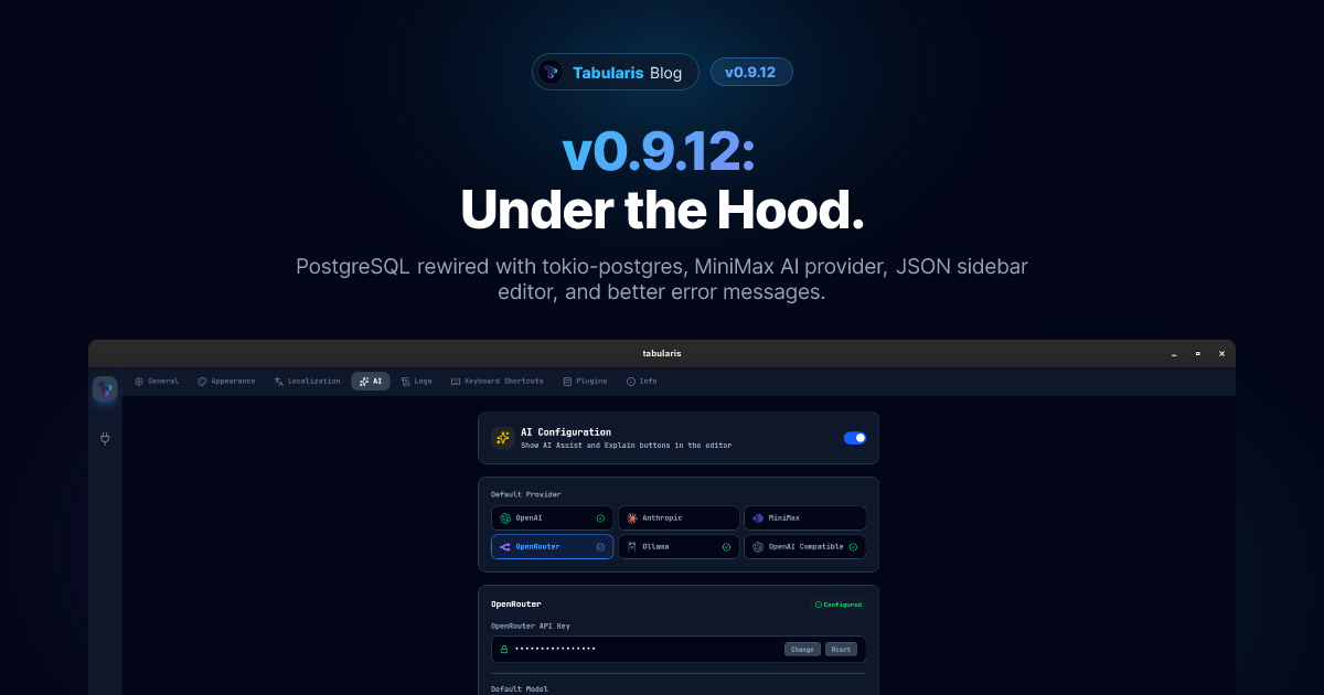 v0.9.12: Under the Hood