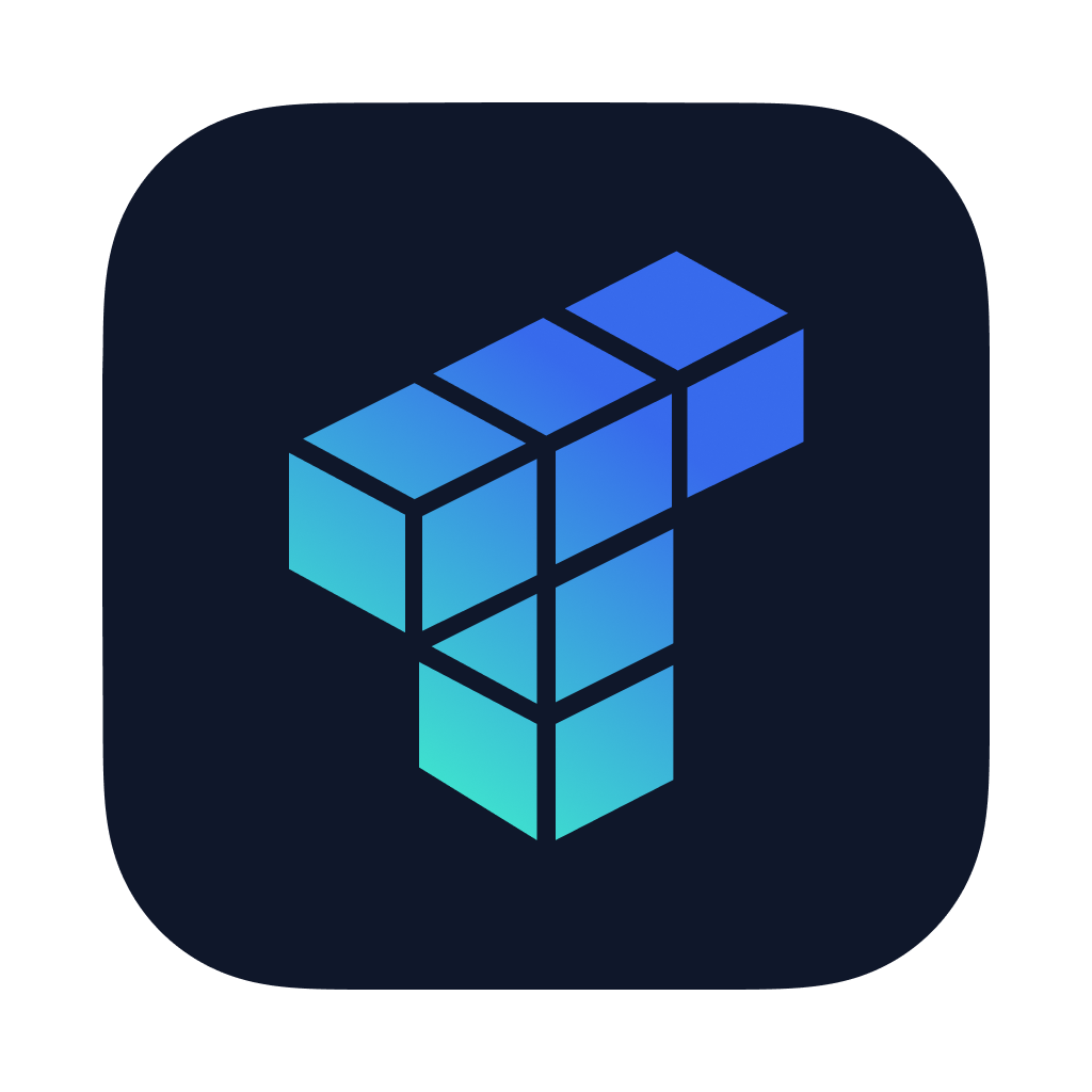 The new Tabularis app icon for macOS: the mark on a dark rounded square