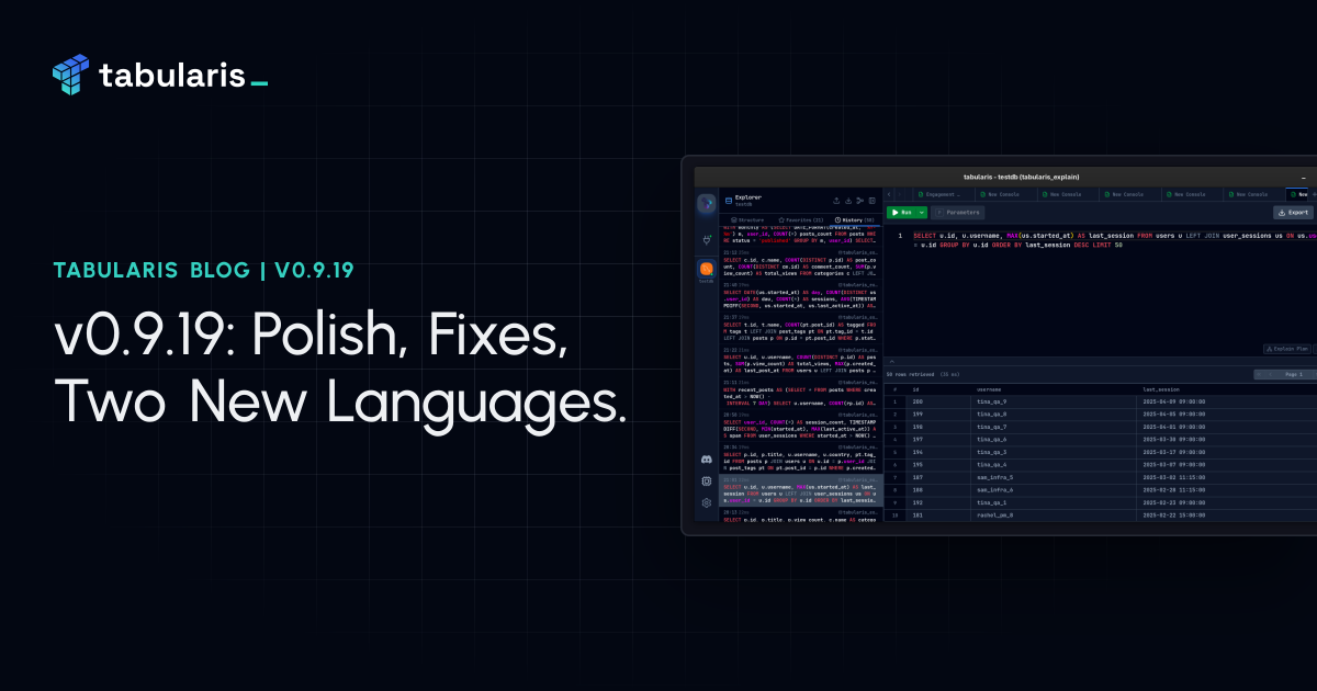 v0.9.19: Polish, Bug Fixes, French and German
